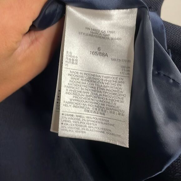 GAP blazers | GAP Academy navy long sleeve fitted blazer size 6 fully lined beau - Picture 6 of 10